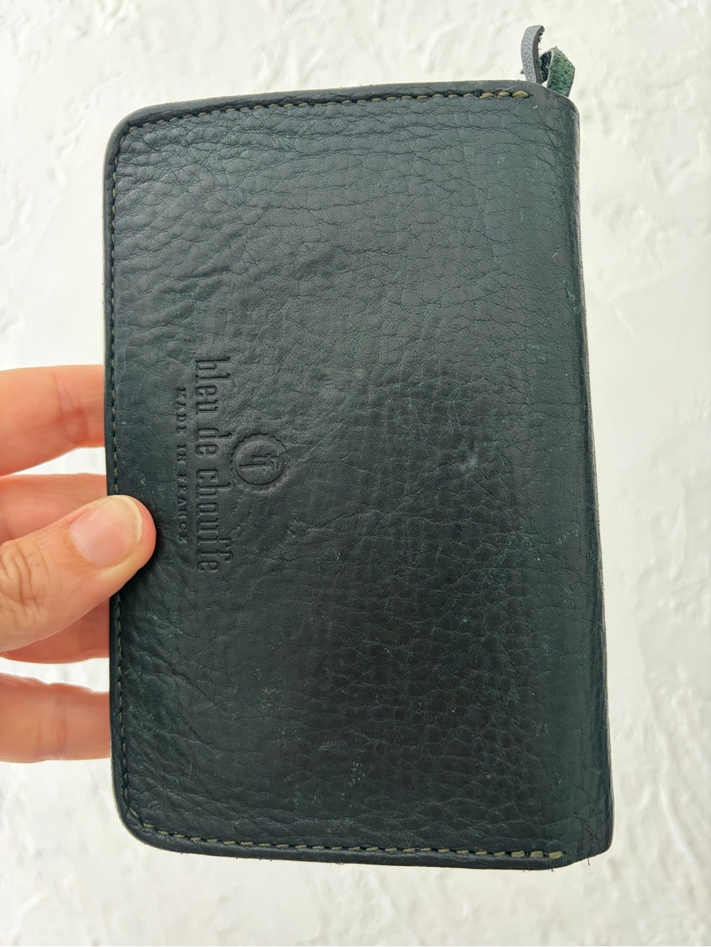 Bleu de Chauffe Grisbi Wallet In Peacock Green - Picture 4 of 9